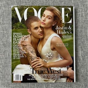 Vogue March 2019 Justin and Hailey Bieber cover